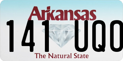 AR license plate 141UQO