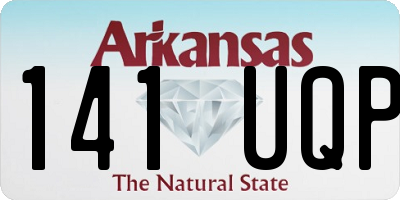 AR license plate 141UQP