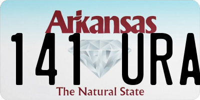 AR license plate 141URA