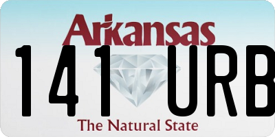 AR license plate 141URB