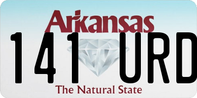 AR license plate 141URD