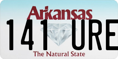 AR license plate 141URE