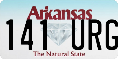 AR license plate 141URG
