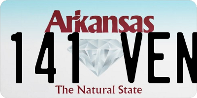 AR license plate 141VEN