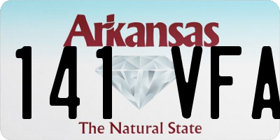 AR license plate 141VFA