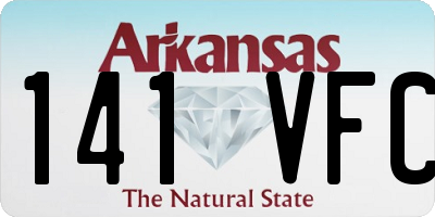 AR license plate 141VFC