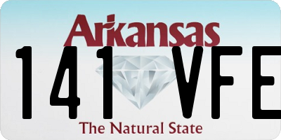 AR license plate 141VFE
