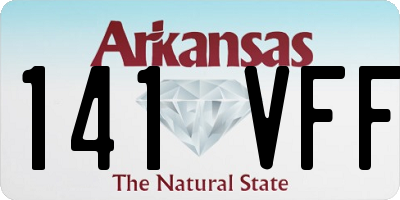 AR license plate 141VFF