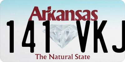 AR license plate 141VKJ