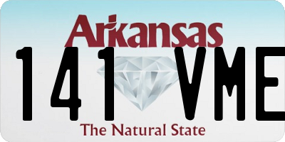 AR license plate 141VME