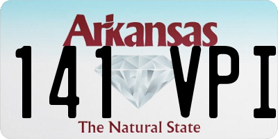 AR license plate 141VPI