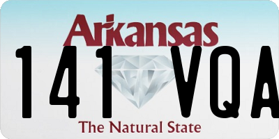 AR license plate 141VQA