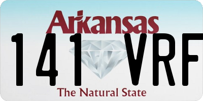 AR license plate 141VRF