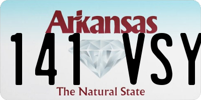 AR license plate 141VSY