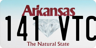 AR license plate 141VTC