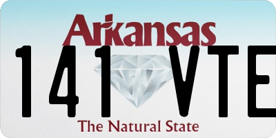 AR license plate 141VTE