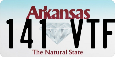 AR license plate 141VTF