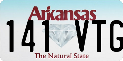AR license plate 141VTG