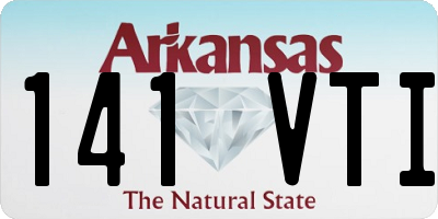 AR license plate 141VTI