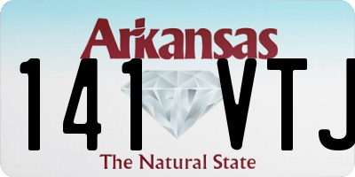 AR license plate 141VTJ
