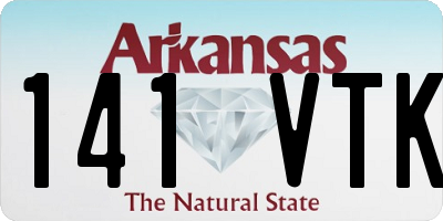 AR license plate 141VTK