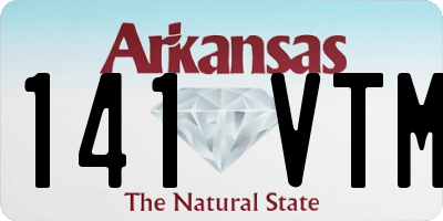 AR license plate 141VTM