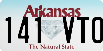 AR license plate 141VTO