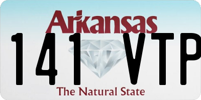 AR license plate 141VTP