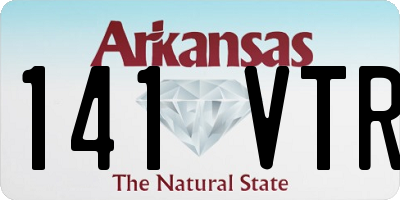 AR license plate 141VTR