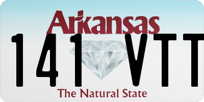 AR license plate 141VTT
