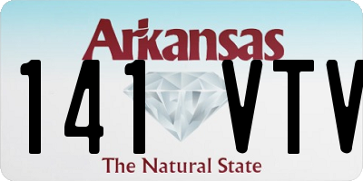 AR license plate 141VTV