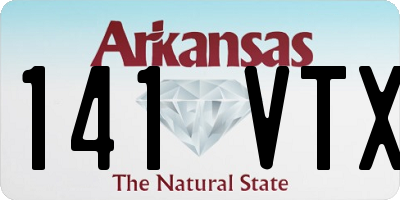 AR license plate 141VTX