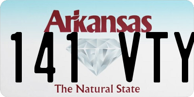 AR license plate 141VTY