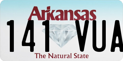 AR license plate 141VUA
