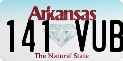 AR license plate 141VUB