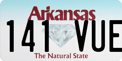 AR license plate 141VUE