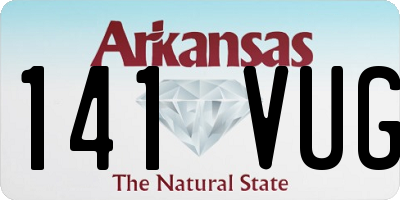 AR license plate 141VUG