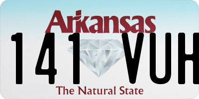 AR license plate 141VUH