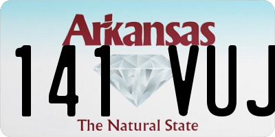 AR license plate 141VUJ