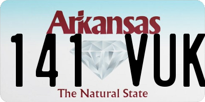 AR license plate 141VUK
