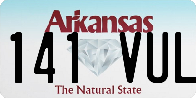 AR license plate 141VUL