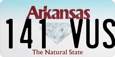 AR license plate 141VUS