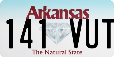 AR license plate 141VUT