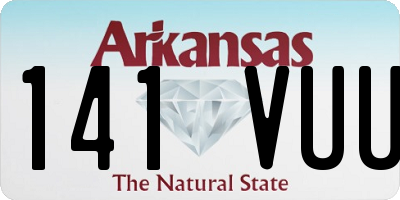 AR license plate 141VUU