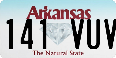AR license plate 141VUV