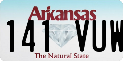 AR license plate 141VUW