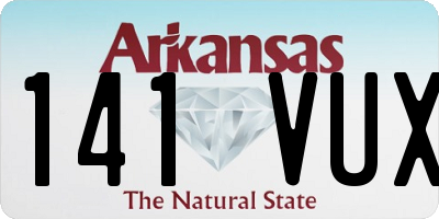 AR license plate 141VUX