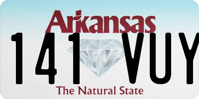 AR license plate 141VUY
