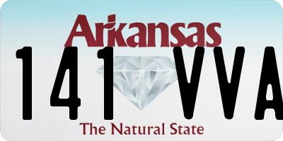 AR license plate 141VVA