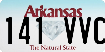 AR license plate 141VVC
